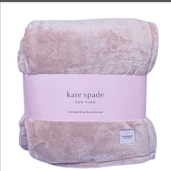 Last One ♠️Kate Spade ♠️ Pink Oversized King Fleece Blanket